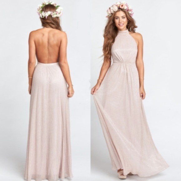 Show Me Your MuMu Dresses & Skirts - SMYM COLLETTE COLLAR DRESS ~ MAGIC MAUVE GLIMMER